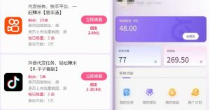 新手副业首选！视频代发接单，领任务发视频，长期稳定不费劲儿|淘骐网赚资源库