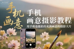 手机画意摄影教程,用手机也能拍出充满画意的摄影大片|淘骐网赚资源库