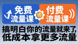 拼多多免费流量课+付费流量课，搞明白你的流量就来了，低成本拿更多流量|淘骐网赚资源库