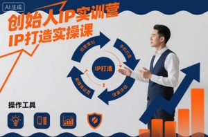 创始人IP实训营，IP打造实操课|淘骐网赚资源库