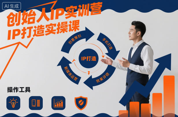 创始人IP实训营，IP打造实操课|淘骐网赚资源库