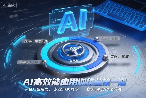 AI高效能应用训练营第一期,学会AI应用力,从提问到驾驭,做AI时代的领航者|淘骐网赚资源库