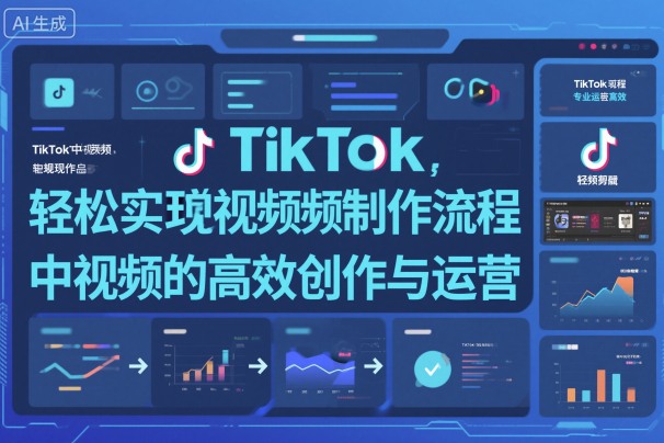TikTok中视频制做流程，轻松实现Tk中视频的高效创作与运营|淘骐网赚资源库