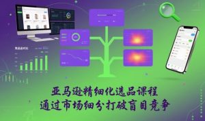 亚马逊精细化选品课程,通过市场细分打破盲目竞争|淘骐网赚资源库