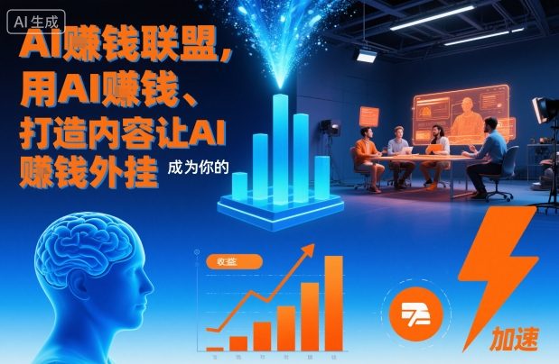 AI賺钱联盟,用AI賺钱、打造内容让AI成为你的賺钱外挂|淘骐网赚资源库