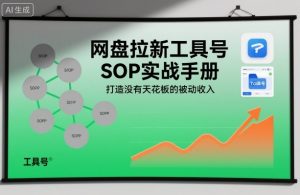 网盘拉新工具号SOP实战手册,打造没有天花板的被动收入|淘骐网赚资源库