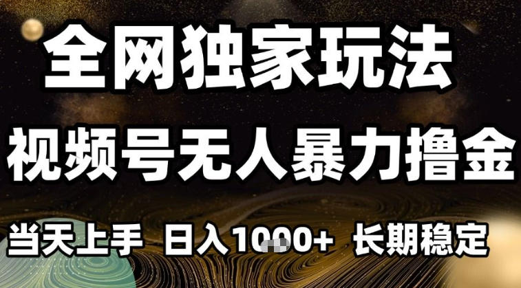 年底最新独家视频号无人直播撸礼物，小白也能轻松日入1k+，长期稳定，可批量复制【揭秘】-第一资源库