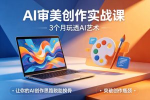 AI审美创作实战课,3个月玩透AI艺术,让你的AI创作思路脱胎换骨,突破创作瓶颈(更新0706)|淘骐网赚资源库