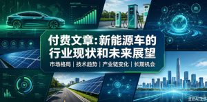 付费文章:新能原车的行业现状和未来展望|淘骐网赚资源库