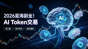 2026全新风口副业｜AI智能Token交易，空闲时间轻松 賺 收益，无需全天盯盘【揭秘】|淘骐网赚资源库