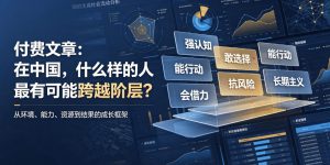 付费文章:在中国,什么样的人最有可能跨越阶层?|淘骐网赚资源库