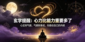 付费文章:玄学提醒:心力比能力重要多了|淘骐网赚资源库