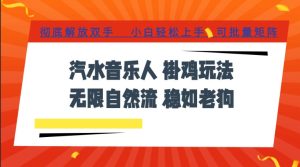 汽水音乐全程挂G最新玩法，无线自然流玩法，彻底解放双手，日入500+，可批量矩阵【揭秘】|淘骐网赚资源库