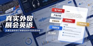 真实外贸展会英语,广交会外贸口语听力突击课程【音频】|淘骐网赚资源库
