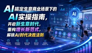 AI搞定生意商业场景下的AI实操指南,开启新生意时代,重构增长新范式,解锁AI时代决胜法则【文档】|淘骐网赚资源库
