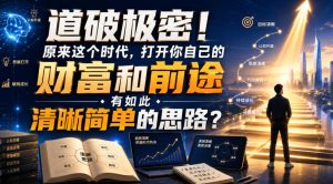 公众号灏泽异谈付费文:道破极密!原来这个时代,打开你自己的财富和前途,有如此清晰简单的思路?!|淘骐网赚资源库