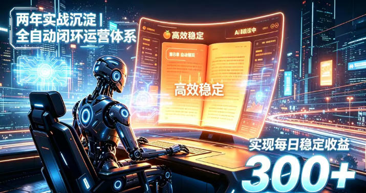 两年实战沉淀｜全自动闭环运营体系，实现每日稳定收益300+【揭秘】|淘骐网赚资源库