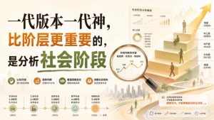 付费文章:一代版本一代神,比阶层更重要的,是分析社会阶段|淘骐网赚资源库