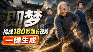 即梦挑战180秒超长视频!一键生成3分钟电影?完整制作流程详细分享!|淘骐网赚资源库