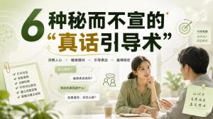 付费文章:6种秘而不宣的“真话引导术”|淘骐网赚资源库