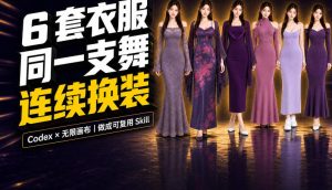 同一支舞,6套衣服按顺序切换:我把服装换装视频做成了一个Skill|淘骐网赚资源库