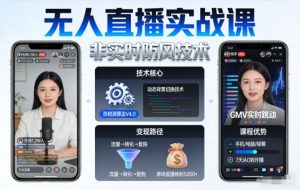 宝子哥无人直播实战课,非实时防风技术,聚焦抖音快手等平台直播带货,轻松开启直播变现之路(更新2026年08月18日)|淘骐网赚资源库