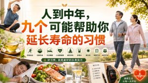 付费文章：人到中年，九个可能帮助你延长寿命的习惯|淘骐网赚资源库