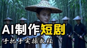 【保姆级手把手教程】AI短剧制作完整流程教学,从小白零基础到成片大神|淘骐网赚资源库