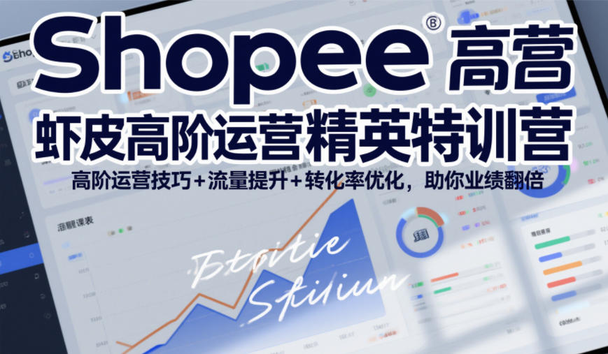 Shopee虾皮高阶运营精英特训营，高阶运营技巧+流量提升+转化率优化，助你业绩翻倍（更新26年9月）|淘骐网赚资源库