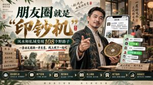 朋友圈就是“印钞机”,风水师私域变现108个野路子,一条朋友圈换一单生意,线上线下一起吃【文档】|淘骐网赚资源库