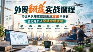 外贸翻盘实战课程,带你从认知重塑到落地拿单全链路,助力外贸人突破业绩瓶颈|淘骐网赚资源库