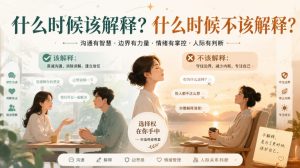 付费文章:什么时候该解释?什么时候不该解释?|淘骐网赚资源库