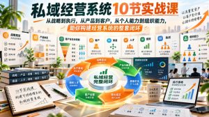 私域经营系统10节实战课，从战略到执行，从产品到客户，从个人能力到组织能力，助你构建经营系统的整套闭环|淘骐网赚资源库