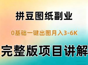 AI拼豆图纸副业，0基础AI一键出图，零库存零发货，1部手机月入3k+详细拆解|淘骐网赚资源库