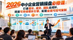 2026中小企业营销操盘必修课:打通增长、成交、团队全闭环,搭建可持续增长引擎,实现业绩可控可复制|淘骐网赚资源库