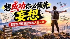 付费文章:想成功你必须先妄想,妄想型目标重塑你的人生认知|淘骐网赚资源库